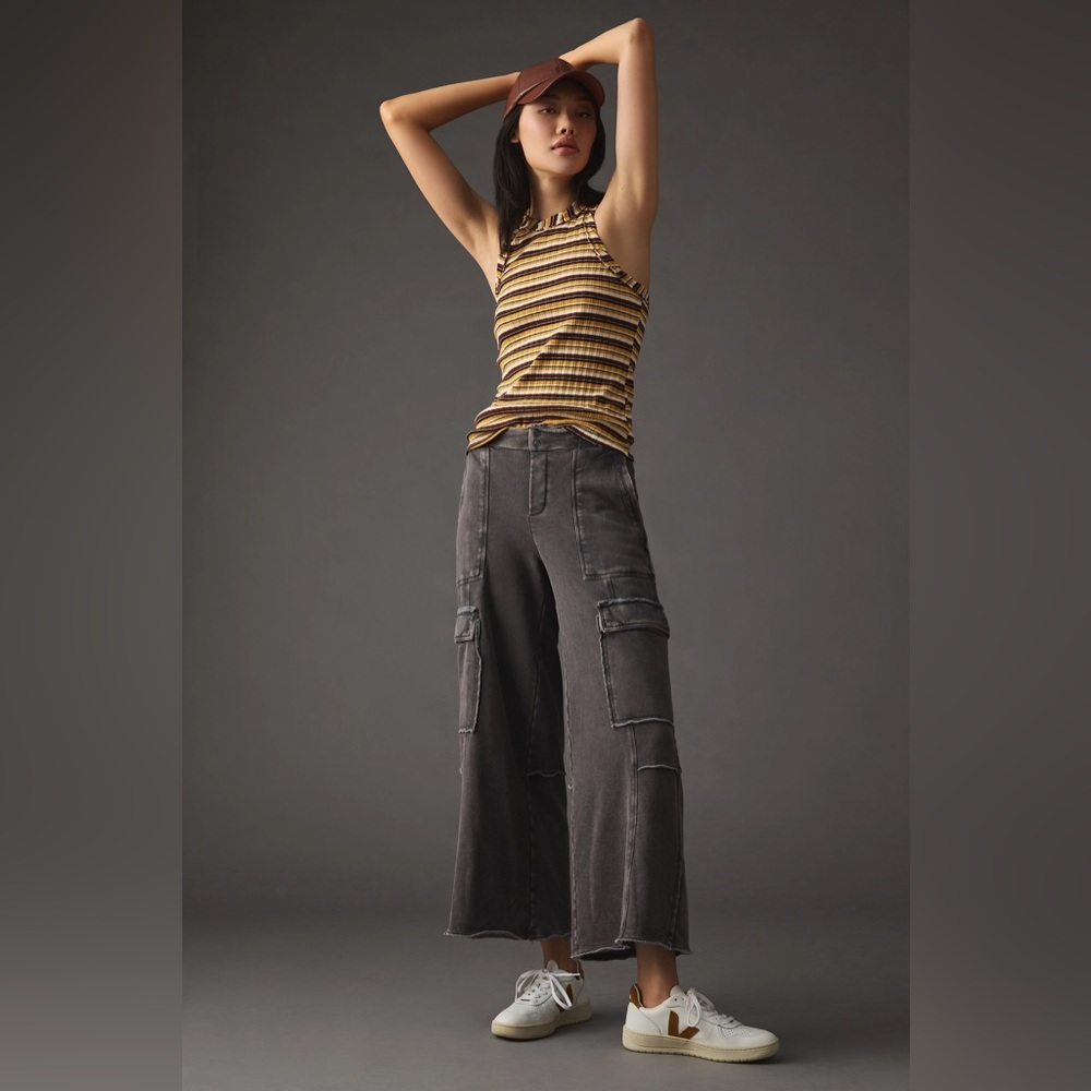 Daily Practice by Anthropologie Utility Wide-Leg Pants